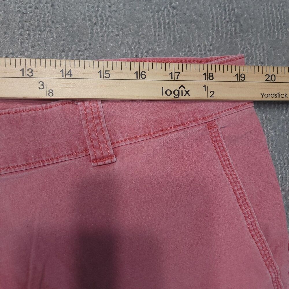 IZOD Saltwater Stretch Mens 38 Cargo Shorts Chino Red 10.5” Inseam - Picture 7 of 14